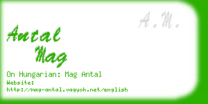 antal mag business card